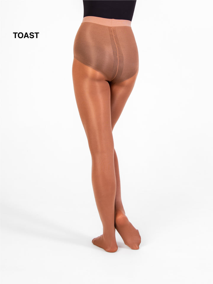 Body Wrappers A55 TotalStretch Seamless Shimmer Footed Tights