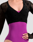 Bloch Z30030 Luna Floral Long Sleeve Wrap Top