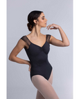 Intermezzo 31612 Bodybraid Ma Pinch Front Low Back Lace Cap Sleeve Leotard