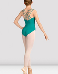 Mirella Mirella M50006LM Celeste Cross Back Printed Leotard