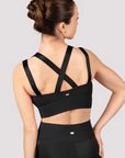 Mirella M749L Majesty Cross Back Crop Top