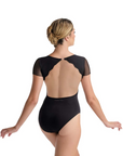Ballet Rosa Monia Open Back V-Front Mesh Leotard