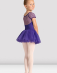 Mirella M20007C Celestia Short Sleeve Printed Tutu Dress