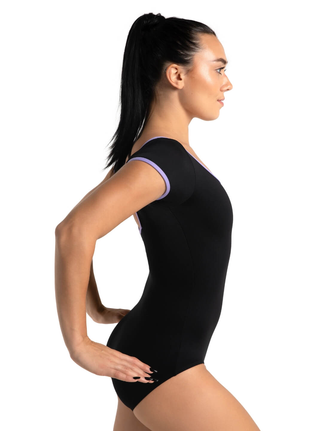 Capezio 12019W Colour Pop Short Sleeve Square Back Leotard