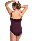 AinslieWear 103AG Spaghetti Strap with Velvet Bodice Girls Leotard