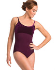 AinslieWear 103AG Spaghetti Strap with Velvet Bodice Girls Leotard
