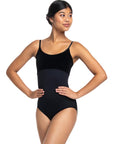 AinslieWear 103AG Spaghetti Strap with Velvet Bodice Girls Leotard