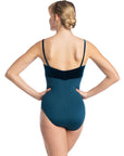 AinslieWear 103AG Spaghetti Strap with Velvet Bodice Girls Leotard