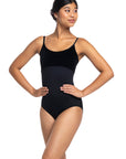 AinslieWear 103A Spaghetti Strap with Velvet Bodice Leotard