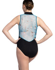 AinslieWear 1062NU Zip Front with Nutcracker Print Leotard