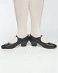 buy Freed Leather Character Shoe with Cuban Heel