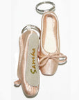 pointe shoe keychain