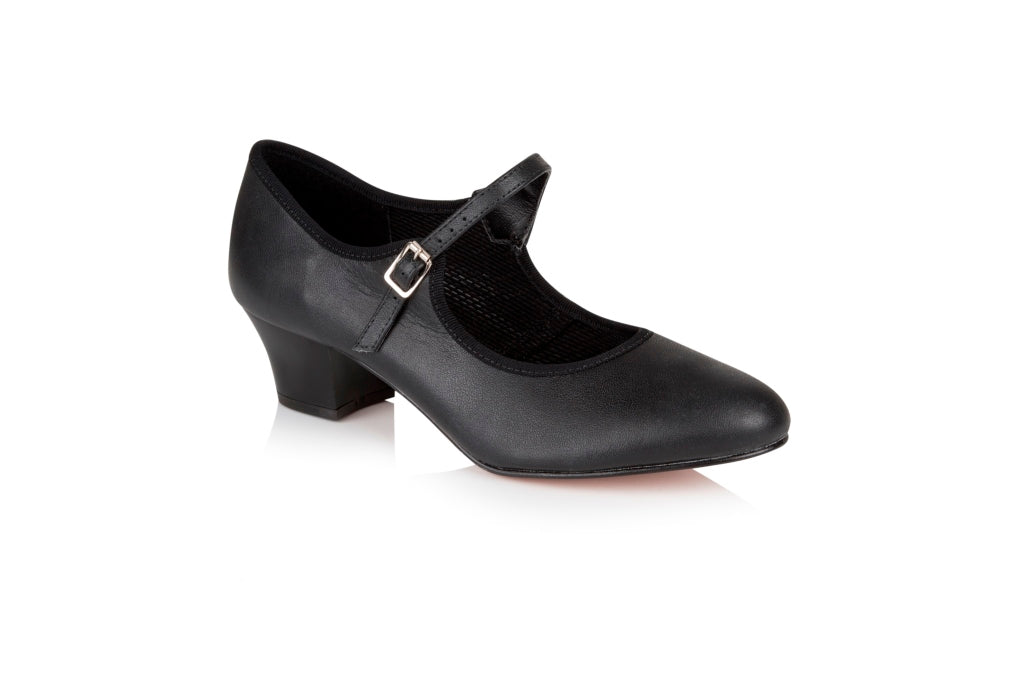 buy Freed Leather Character Shoe with Cuban Heel
