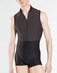 Wear Moi Men's Capri Sleeveless Zip Unitard
