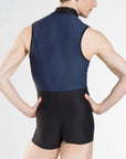 Wear Moi Men's Capri Sleeveless Zip Unitard
