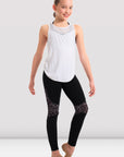 Bloch FT5087C Girls Abrielle Mesh Spliced Wrap Back Tank