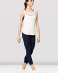 Bloch FT5252 Alina Mesh Spliced Wrap Back Tank