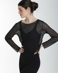 Intermezzo 6517 Long Sleeve Mesh Top