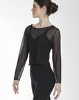 Intermezzo 6517 Long Sleeve Mesh Top