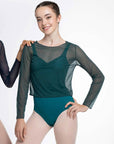 Intermezzo 6517 Long Sleeve Mesh Top