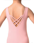 Mirella M472C V Neck Double Strap Tank Girls Leotard