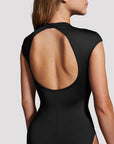 Mirella MB7226 Black Label Cap Sleeve Leotard