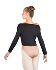 Ballet Rosa Megumi Long Sleeve Cropped Twist Top