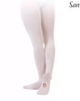 Sansha T90CH Girls Convertible Tights Size Medium (7-12)