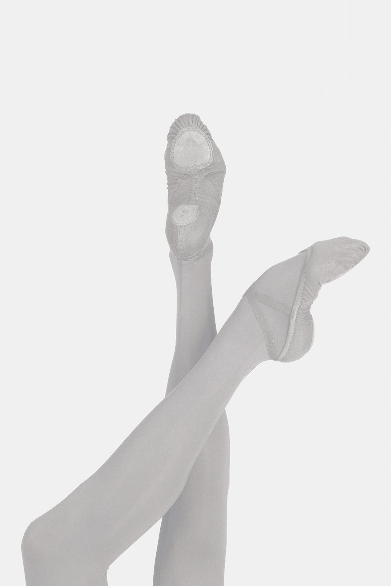 Grey Ballerina Slipper Sock