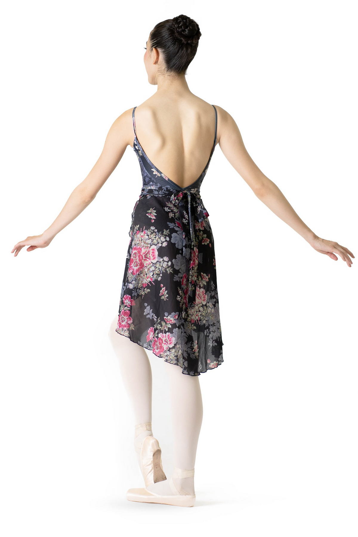 Danse De Paris Velvet Chiffon Wrap Skirt