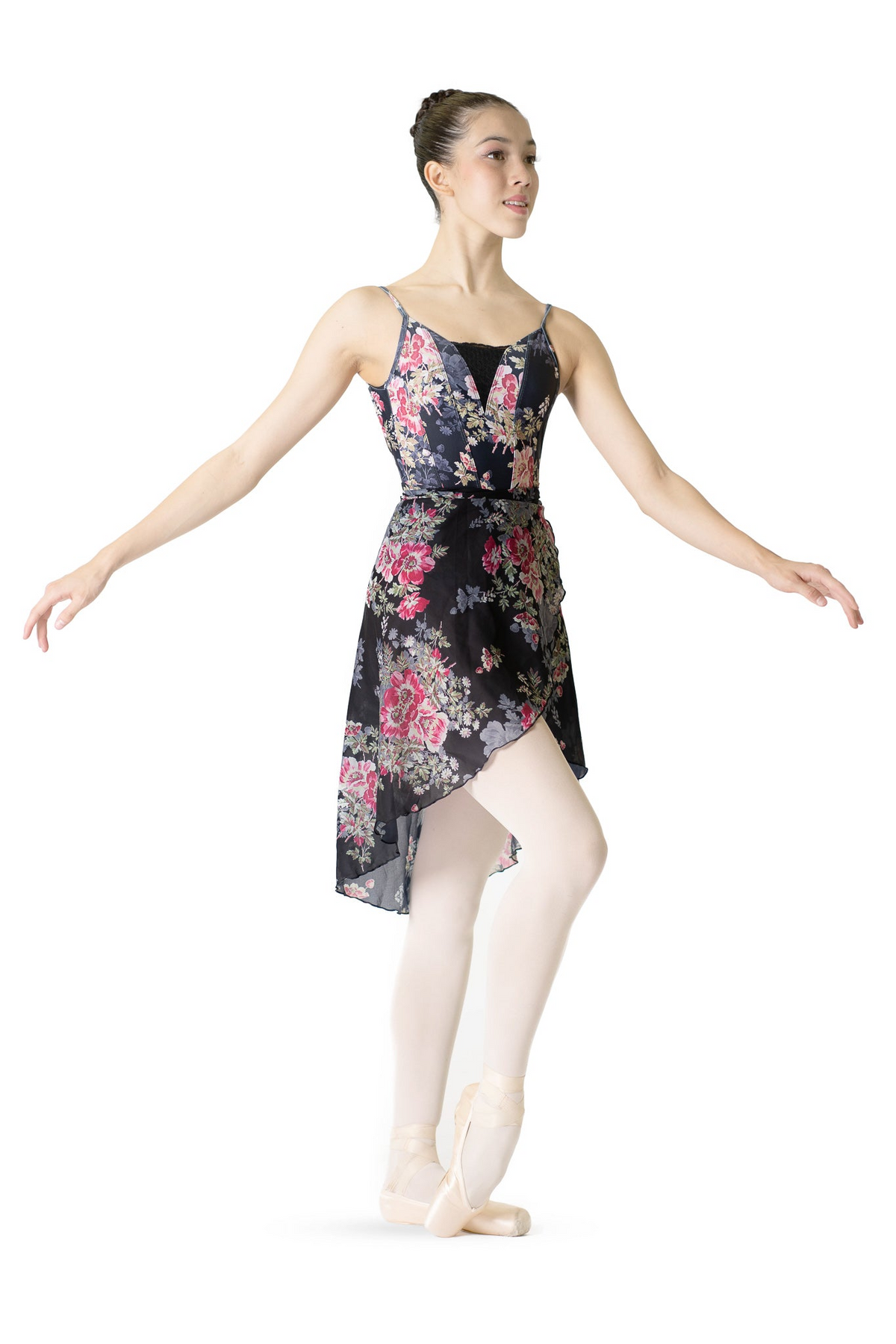 Danse De Paris Velvet Chiffon Wrap Skirt