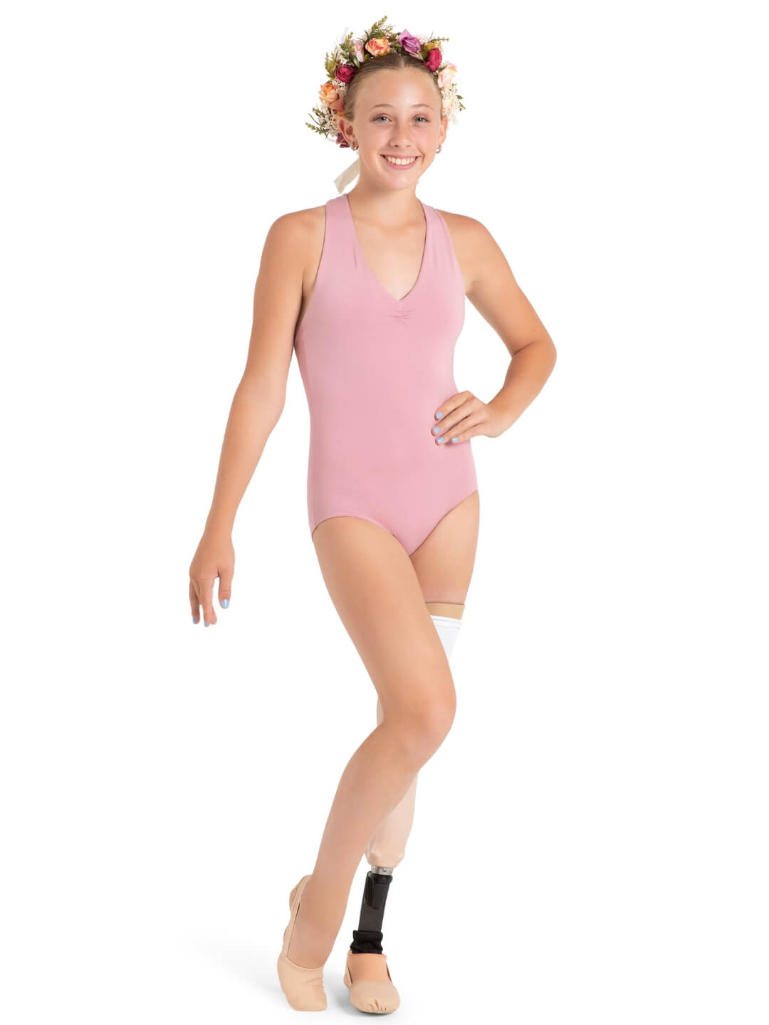 Capezio 12086W Wildflower Chamomile Cross Back Leotard