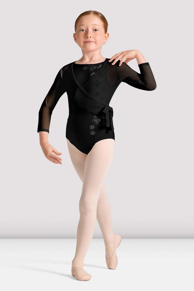 Bloch CZ30026 Lumina Rolanda Long Sleeve Wrap Top Child