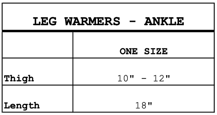 Bullet Pointe Ankle Leg Warmer