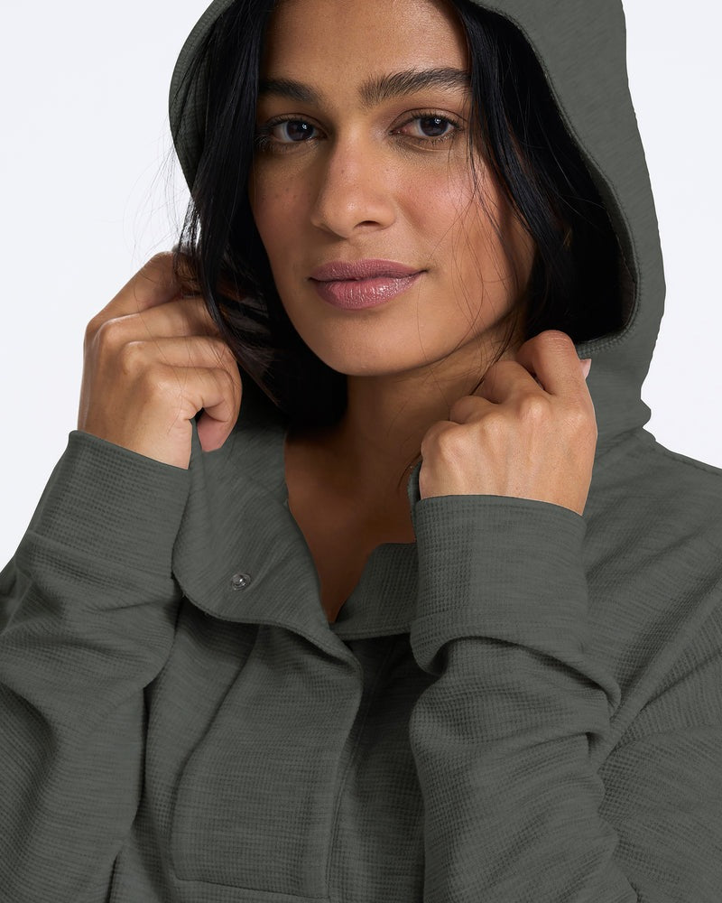 Vuori Bayview Thermal Hoodie Size XL Womens Top Sweatshirt Gray