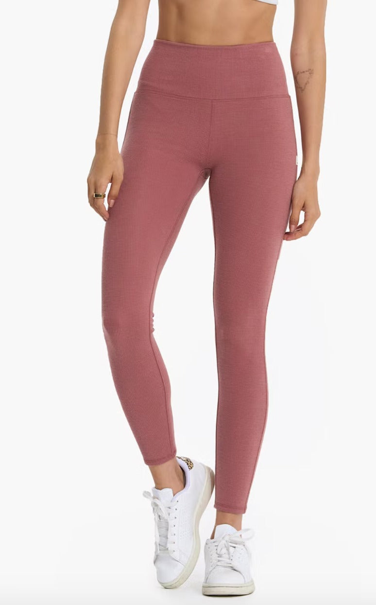 Vuori Bayview Thermal Leggings Women s M ROSEWOOD