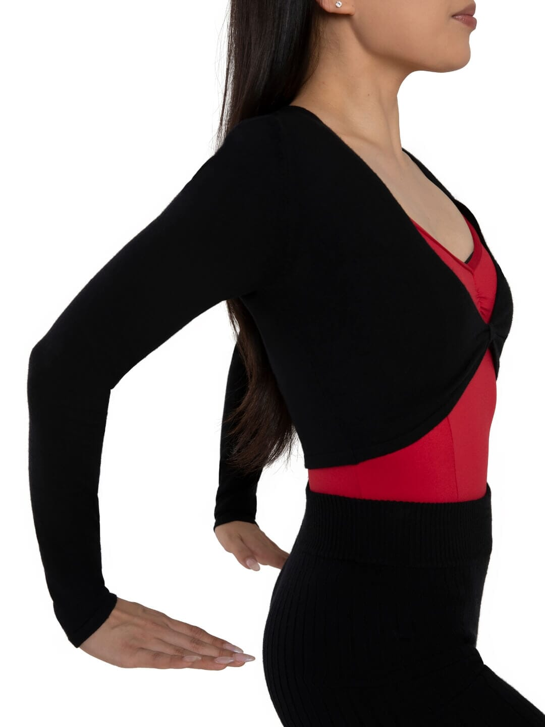 Capezio CK11001W Harmonie Cropped Pinch Sweater