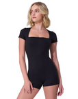 Capezio SE2025W Studio Collection Evolve Short Sleeve Unitard