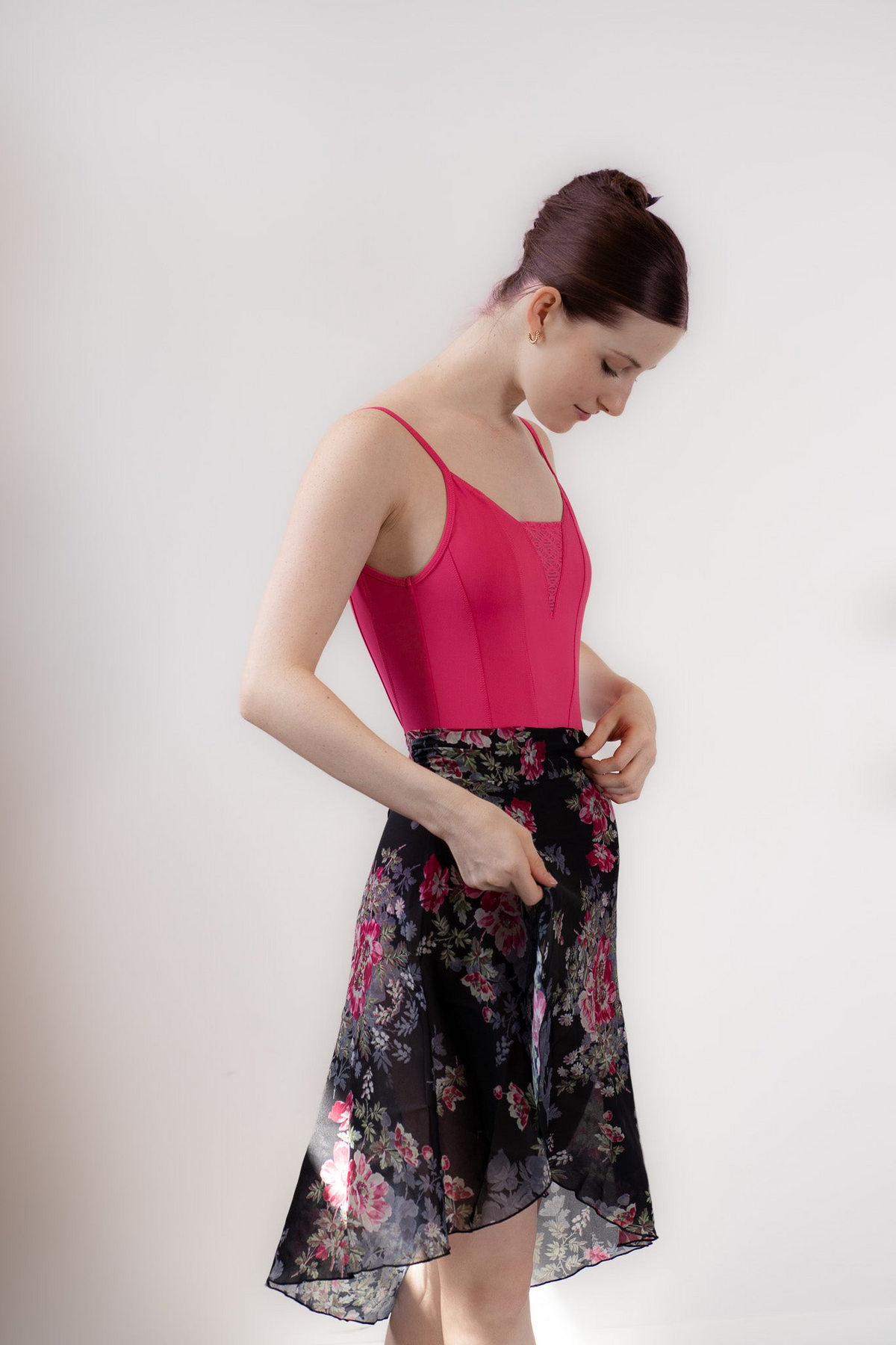 Danse De Paris Velvet Chiffon Wrap Skirt