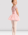 Mirella M20007C Celestia Short Sleeve Printed Tutu Dress