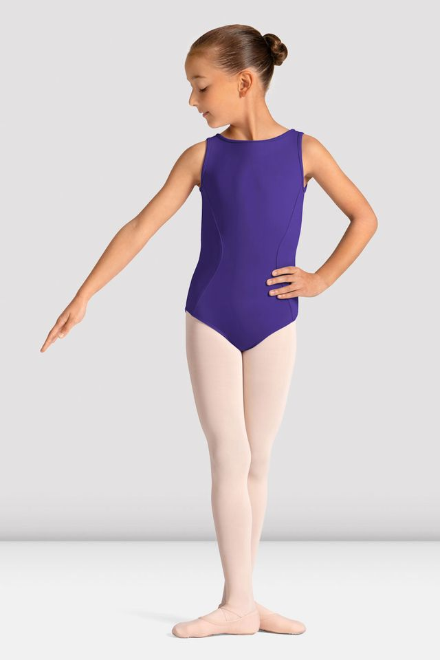 Mirella M50009C Celestia Boat Neck Printed Leotard
