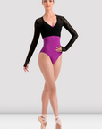 Bloch Z30030 Luna Floral Long Sleeve Wrap Top