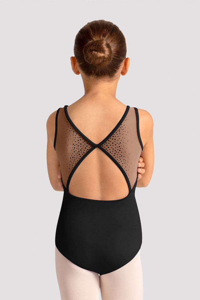 Mirella M50009C Celestia Boat Neck Printed Leotard