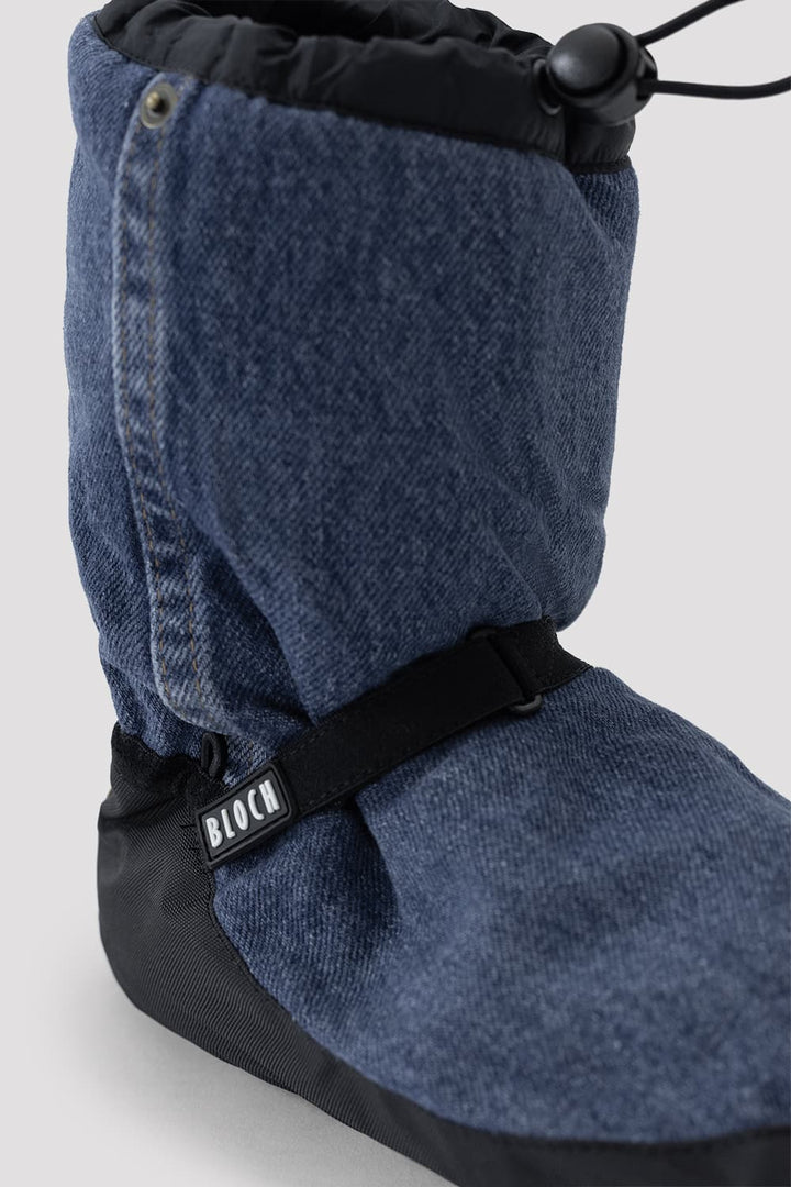 Bloch Upcycled Denim Multi-Function Warm Up Booties