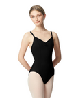 Lulli LUB328 Tatiana Gathered Front Cami Leotard