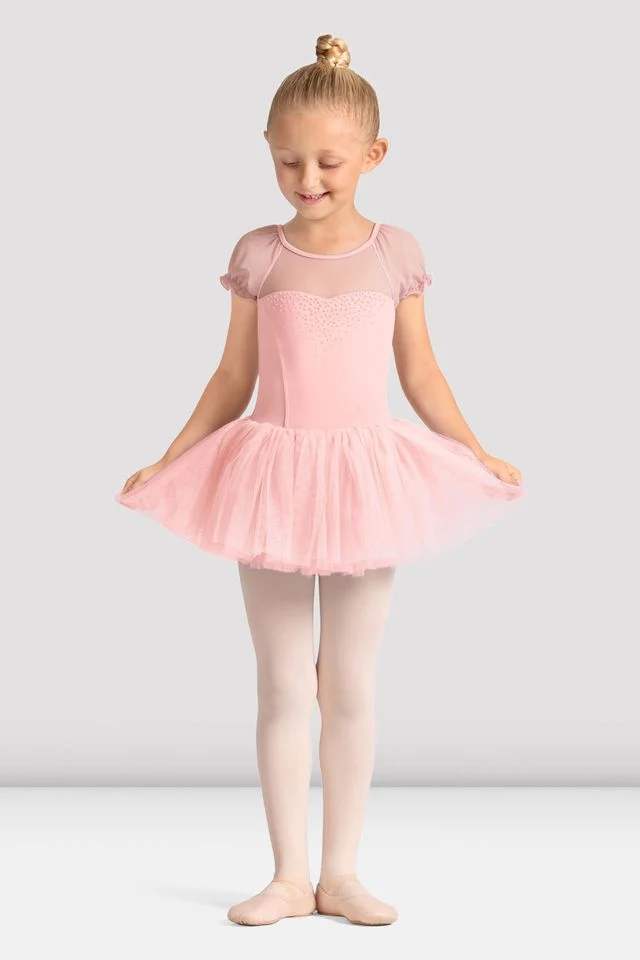 Mirella M20007C Celestia Short Sleeve Printed Tutu Dress