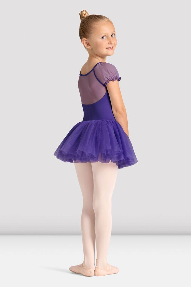 Mirella M20007C Celestia Short Sleeve Printed Tutu Dress