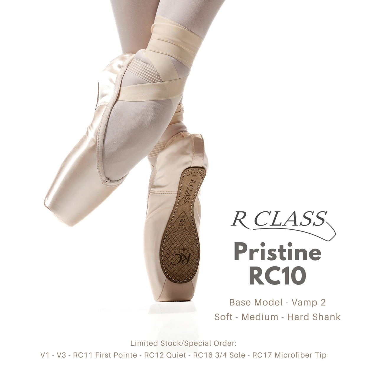 R-Class RC10 Pristine S Vamp 2 Pointe Shoe