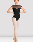 Mirella M40003LM Celeste Cap Sleeve Printed Leotard