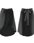 Danse De Paris Velvet Chiffon Wrap Skirt